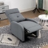 Afbeelding van HOMCOM - Relaxfauteuil - Verstelbare Rugleuning - Grijs Polyester