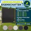 Afbeelding van tillvex® Verticale zonwering, B x H 200 x 310 cm, zwart, met handslinger, zonder boren