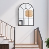 Afbeelding van HOMCOM wandspiegel met metalen frame - robuust - zwart