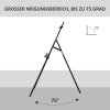 Afbeelding van HOMCOM verstelbare schildersdoek ezel van grenenhout zwart 51,5 x 71,5 x 134,5 cm