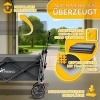 Afbeelding van TRESKO® Opvouwbare bolderkar met dak en koelvak, tot 150 kg belastbaar