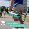 Afbeelding van Chillafish Flexxi Glow Kinderstep voor jongens en meisjes vanaf 5 jaar - Blauw Groen