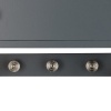 Afbeelding van Bamboe hangkast voor badkamer - 3 vakken - 3 haken - 58 x 31,5 x 15 cm