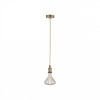 Afbeelding van Paul Neuhaus Edison stijl hanglamp, E27, messing ophangset