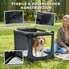 Afbeelding van PawHut Dierenvervoer Tas - 600D Oxford, RVS - 76L x 54B x 54H cm - Groen