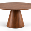 Afbeelding van Eettafel Gemma - Ø120cm Walnootkleur