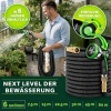 Afbeelding van TRESKO® Premium Flexibele Tuinslang 60m met 7-standen Sproeikop en Messing Verbindingen