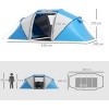 Afbeelding van Outsunny Tent Taft, Fiberglas L430 x B240 x H170cm - Blauw