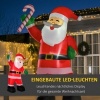 Afbeelding van HOMCOM Opblaasbare Kerstman 250 cm in Wit, Rood en Groen