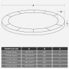 Afbeelding van SONGMICS Vervangend trampoline-veiligheidspad, 4,3 m, donkergroen, UV-bestendig, scheurbestendig