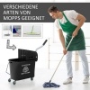 Afbeelding van HOMCOM Schoonmaakwagen Kunststof 60L x 27B x 70,5H cm Zwart