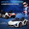 Afbeelding van HOMCOM Rijdende kinderAuto Lamborghini 108x62x40 cm, Wit