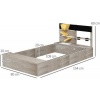 Afbeelding van Outsunny Zandbak van Tannenhout 154L x 80B x 60H cm - Grijs