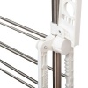 Afbeelding van HOMCOM mobiele wasdroger met inklapbaar kledingrek en wielen, 3 niveaus, 80-142 x 55 x 152 cm