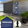 Afbeelding van Tillvex verticale zonwering, 100 x 310 cm, antraciet, met handslinger, zonder boren