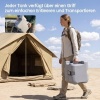 Afbeelding van Outsunny Campingtoilet 20 L Mobiele WC met spoel- en afvalwatertank Grijs