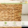 Afbeelding van PawHut Kratztonne 50 cm - Katzentoren met 2 holen en kussen, waterhyacint, voor katten tot 3,5 kg, l