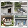 Afbeelding van Outsunny Dakplaat Staal 129L x 45B cm Donkergrijs