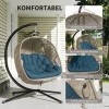 Afbeelding van Outsunny - Hangstoel met zakken - Polyester - Bruin
