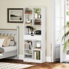 Afbeelding van HOMCOM Staande Boekenkast met 9 Planken en 1 Lade - Wit 60 x 26 x 158 cm
