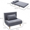 Afbeelding van HOMCOM eenpersoons slaapbank - 95x190x27,5 cm - grijs