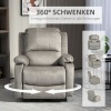 Afbeelding van HOMCOM Relaxstoel van microvezel, schuim - 87L x 95B x 102H cm - Bruin