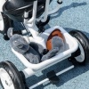 Afbeelding van HOMCOM Kinderdriewieler van Metaal en Kunststof, 105x47x98 cm, Wit