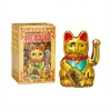 Afbeelding van Maneki Neko - Zwaaiende Gelukskat - 17 x 16 x 26 cm - Gouden Chinese Geluksbrenger