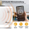 Afbeelding van TRESKO® Glazen convector zwart met app, wifi, led-display en timer, staand of wandverwarming
