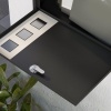 Afbeelding van HOMCOM Moderne metalen wandbrievenbus, afsluitbaar met 2 sleutels, antracietgrijs