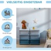 Afbeelding van HOMCOM - Speelgoedkast met afgeronde randen - 6 lades - Blauw