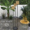 Afbeelding van Outsunny Rotan Lamp Staal, PE Rotan Ø37 x 144H cm Geel