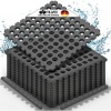 Afbeelding van tillvex® Pool Bodembeschermingsmat 4 stuks met gaten 51x51cm voor zwembad en peuterbadje