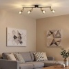 Afbeelding van Moderne plafondlamp Globo - Zwart - H:20,5cm - E14 - Voor binnen - Metaal