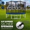 Afbeelding van KIDUKU® vervangend veiligheidsnet voor trampoline Ø 305 CM (zwart, 8 stangen)