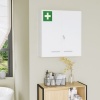 Afbeelding van Kleankin medicijnkast met slot en 3 planken - wit