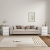 Afbeelding van HOMCOM Nachtkastje MDF 40L x 30B x 59,5H cm Wit