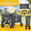 Afbeelding van TRESKO® Opvouwbare Bolderwagen 215L met Rem | Handwagen 150kg | Strandwagen met brede wielen