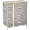Afbeelding van HOMCOM-Ladekast van staal en vliesstof, 63,5 x 30 x 71 cm - Lichtgrijs