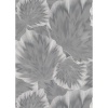 Afbeelding van Erismann Vliesbehang met bladeren en bloemen in grijs metallic 10402-10