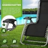 Afbeelding van tillvex® Opvouwbare Ligstoel tot 200kg | Weerbestendig Zonnebed voor Balkon en Tuin
