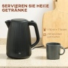Afbeelding van Homcom waterkoker - Kunststof - 21,4L x 15,6B x 23,3H cm - Zwart