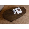 Afbeelding van WOOOD Roundly Salontafel - Mangohout - Walnoot - 40x110x60 cm