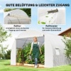 Afbeelding van Outsunny Kashoes-PE-300L x 300B x 200H cm - Wit