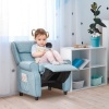 Afbeelding van HOMCOM Kinderfauteuil met verstelbare slaapbank en voetensteun