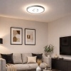 Afbeelding van Ronde LED plafondlamp met achtergrondverlichting, 12W, 1400lm, zilver, 19x2,8 cm
