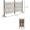 Afbeelding van Outsunny Aluminium Tuinhek, 405 x 31 x 103,5 cm - Donkerbruin