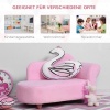 Afbeelding van HOMCOM Mini Kinderbank Roze Babyfauteuil Sofa L80 x B40 x H49 cm
