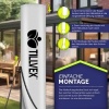 Afbeelding van tillvex® Premium aluminium parasol 330 cm, met afdekking, windbescherming en 360° draaibaar