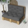 Afbeelding van Outsunny - Palletkussen - Polyester - Donkergrijs